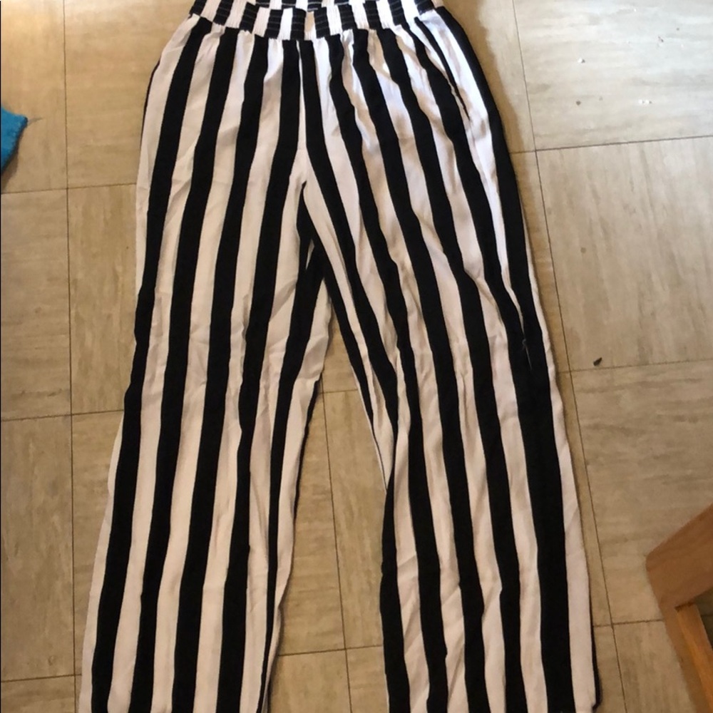 B&W Striped H&M pants